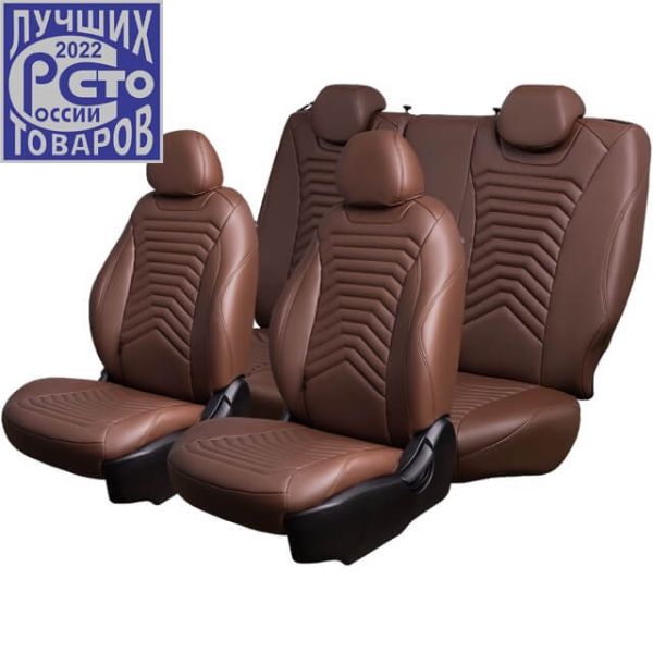 Чехлы Премиум Экокожа Байрон Президент|Жук на Haval M6 2 (2021+)